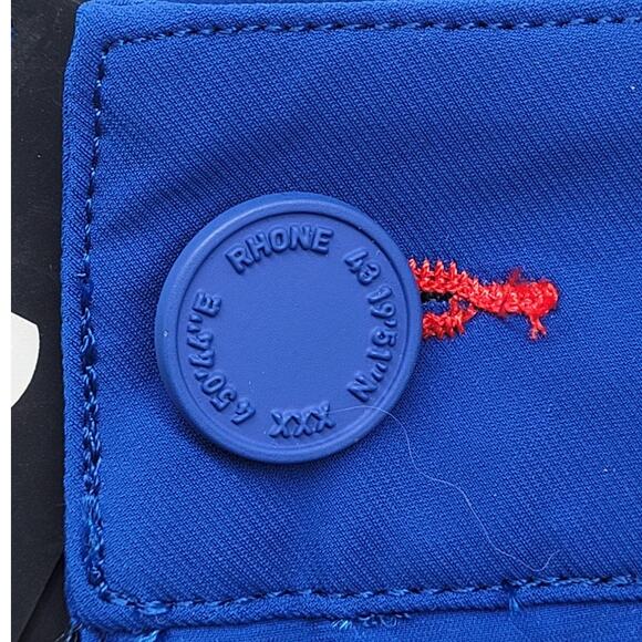 Rhone Resort Collection Blue Quick Drying‎ Side Vent Flat Front Men's Shorts - Picture 8 of 15